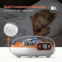 Portable nebulizer for adults and children, accessory device intended for single patient use, mini handheld nebulizer with mouthpiece, Home Cool MistNebulizer steam inhaler