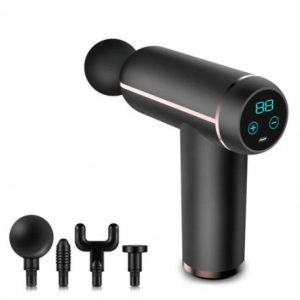 Black Color - 32 Speed Massage Gun Mini LCD Display Electric Massager Deep Muscle Body Massage Fascia
