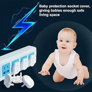 Outlet Cover, Tracking Prevention (White, Set of 6pcs), Outlet Cover, Dust Prevention, Outlet Cap, Plug Safety Cover, Anti-Electric Shock Safety Cover