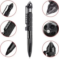 Military Tactical Pen Set, Professional Self Defense Pen, Emergency Glass Breaker Pen, Tungsten Steel Writing Tool