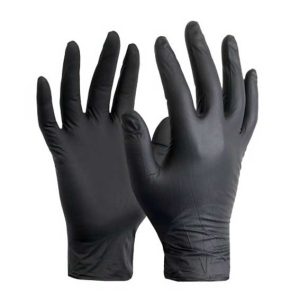 Romeo Disposable Black Nitrile Gloves